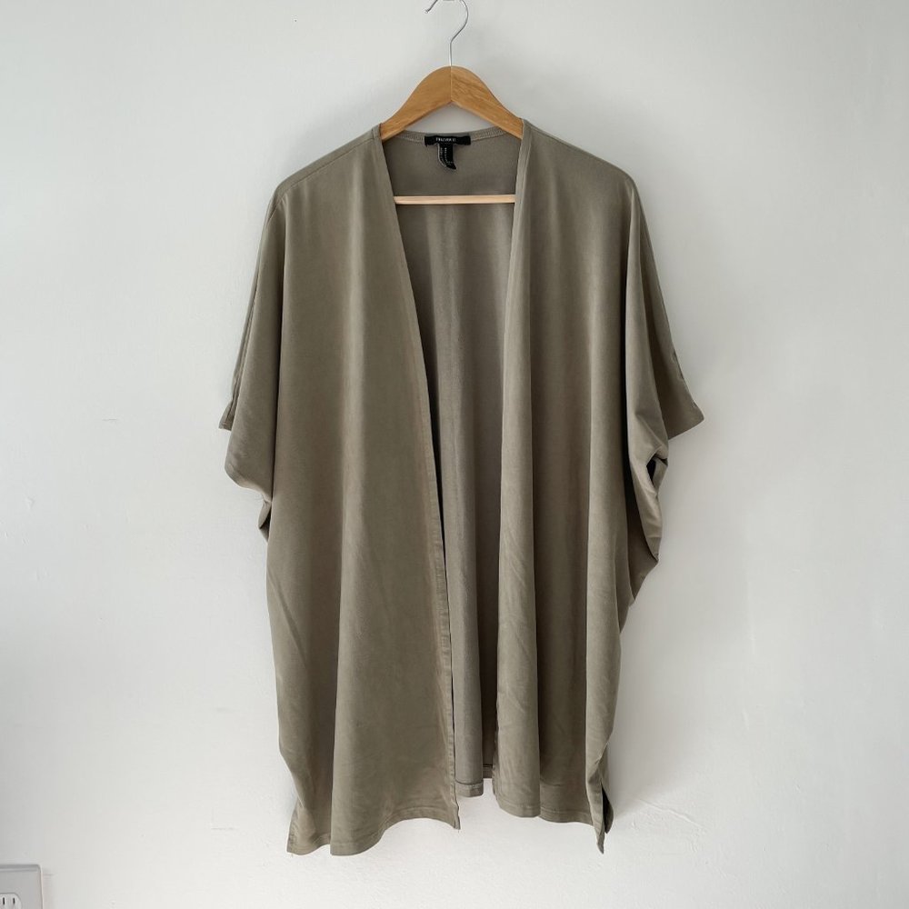 Forever 21 Sage Green Sandwashed Wrap Size Medium
